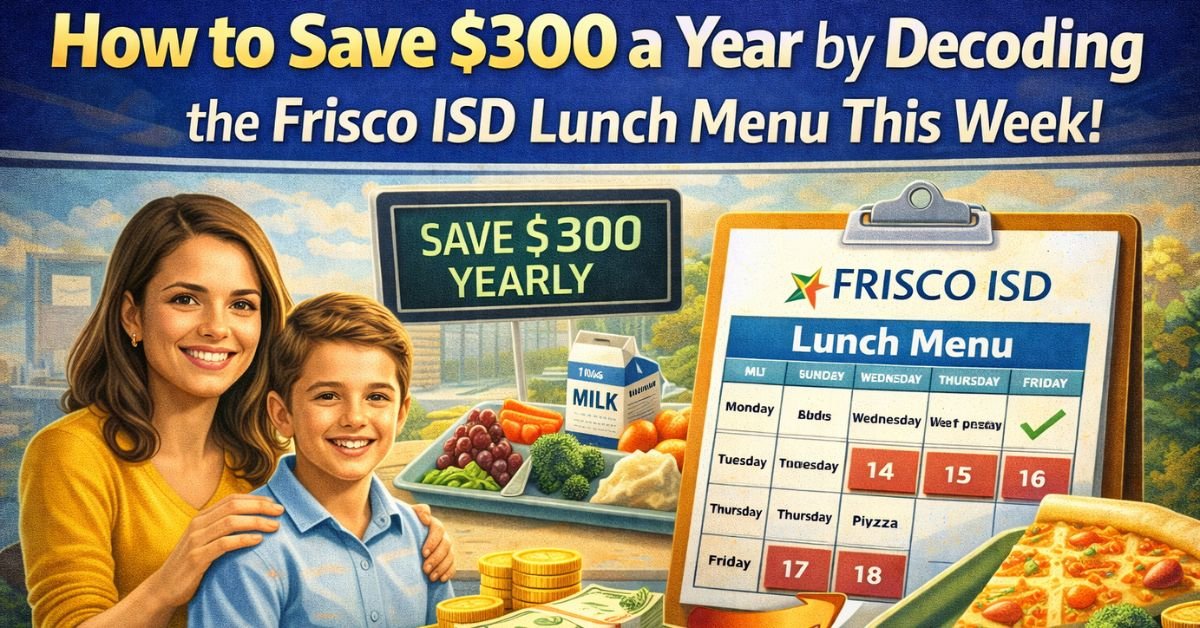 frisco isd lunch menu this week